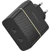 Image de OtterBox EU Chargeur mural à chargement rapide (50 W, 2 ports), Chargeur USB, Noir