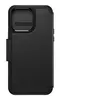 Image de OtterBox Strada Series Folio - Étui à rabat pour téléphone portable - compatibilité avec MagSafe - cuir - ombre (noir) - pour Apple iPhone 15 Pro Max