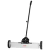 Image de VEVOR Balayeuse Magnétique Télescopique 77-113cm Outil de Ramassage à Aimant 74,5cm