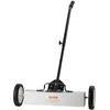 Image de VEVOR Balayeuse Magnétique à Manche Télescopique Avec Roues 77-113cm Force de 20,4kg