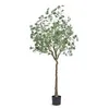 Image de VEVOR Arbre Artificiel Eucalyptus Plante Artificielle Réaliste Haute 800x1810 mm