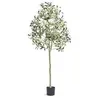 Image de VEVOR Arbre Artificiel Olivier Plante Artificielle Réaliste Haute 600x1550 mm