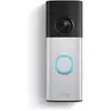 Image de Ring, Sonnette + interphone, - Battery Video Doorbell Plus (2nd Gen) - Nickel Silver - EUUK (Sans fil, WiFi)