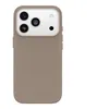 Image de OtterBox Symmetry Series - Coque de protection pour téléphone portable - compatibilité avec MagSafe - polyuréthane, cuir de catus - gris confort (beige) - pour Apple iPhone 17 Pro
