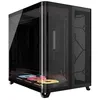 Image de CORSAIR iCUE LINK AIR 5400 LX-R RGB - Mid tower - ATX étendu - panneau latéral fenêtré (verre trempé) - pas d'alimentation (ATX) - noir - USB/Audio
