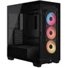 Image de Boîtier PC gaming Corsair 3500X RS-R moyen tour noir ARGB avec panneau latéral verre trempé