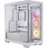 Image de Boîtier PC gaming Corsair 3500X LX-R moyen tour blanc RGB iCUE LINK avec panneau latéral verre trempé