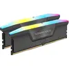 Image de Corsair VENGEANCE RGB DDR5 6 000 MT/s 32 Go - GRIS (2 x 16GB, 6000 MHz, RAM DDR5, DIMM), Mémoire vive, Noir, Gris
