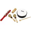 Image de Nino Percussion Ninoset1 percussie-assortiment 6-delig met kleurrijke designtas