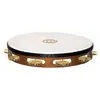 Image de Meinl TAH1B-AB - Tambourin bois avec peau 1 rangée de cymbalettes - African brown