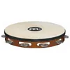 Image de Meinl TAH1AAB - Tambourin bois avec peau 1 rangée de cymbalettes - African brown
