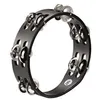 Image de Meinl Tambourin Bois 8 Noir Cymbale Acier Tambourin - tamborim
