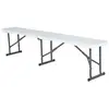 Image de Banc pliant blanc - 1,83 x 0.29 x 0.42 m