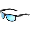 Image de 100%, Unisexe, Lunettes de sport, Daze (Noir mat, HiPer bleu), Noir