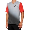 Image de 100% Celium Maillot de vélo à manches courtes, gris-rouge, taille M pour Hommes