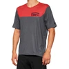Image de 100% Airmatic Maillot de vélo à manches courtes, gris-rouge, taille M pour Hommes