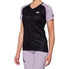 Image de 100% Airmatic Black/Lavender Maillot de vélo à manches courtes pour dames, noir-pourpre, taille XL pour Femmes