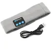 Image de Écouteurs Sans Fil Bluetooth Mains Libres Bandeau Tricoté Pour Courir Dormir - Gris