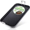Image de Poêle à Griller - Nutrichef - antiadhésive - 50,8 cm x 33 cm - noir