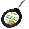 Image de Poêle à Crêpes - Nutrichef - 30 cm - aluminium anodisé dur - noir