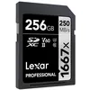 Image de Lexar carte sdxc 256 go 1667x professional 250 mo/s classe 10 uhs-II u3