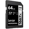 Image de Lexar Professionnel 1667x (64 Go, SDXC, U3, UHS-II), Carte mémoire, Noir, Gris