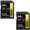 Image de Pack de 2 Cartes SD Pro Gold Series UHS-II 1800x 64Go V60