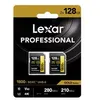 Image de lexar sdxc pro gold 128 v 60 bipack