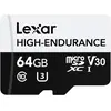 Image de Lexar MÉMOIRE MICRO SDXC 64GB UHS-I/LMSHGED064G-BCNNG (64 Go, microSDXC, U3, UHS-I), Carte mémoire