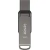 Image de Lexar JumpDrive Dual Drive D400 (64 Go, USB-A, USB-C), Clé USB, Gris, Argent