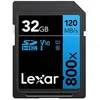 Image de Carte SDHC 32 Go UHS-I V10 800x PRO Ultra Rapide Lexar Noir / Bleu