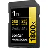 Image de Lexar Professional 1800x (1000 Go, SDXC, U3, UHS-II), Carte mémoire, Noir