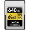 Image de Lexar carte cfexpress pro type a gold 4.0 series 640gb r1800/w1650mb/s - vpg400