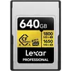 Image de Lexar Professional Gold 4.0 (640 Go, CFexpress type A), Carte mémoire, Or