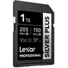 Image de Lexar Carte SDXC Silver Plus 1000 GB (1000 Go, SDXC, U3, UHS-I), Carte mémoire, Noir