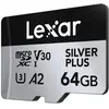 Image de Lexar Professional Silver Plus 2-Pack (64 Go, MicroDrive, microSDXC, U3, UHS-I), Carte mémoire, Noir, Argent