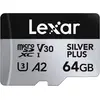 Image de Lexar Professional Silver Plus (64 Go, microSDXC, U3, UHS-I), Carte mémoire, Noir, Argent