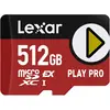 Image de Lexar Play Pro (512 Go, microSD Express, U3, UHS-I), Carte mémoire, Rouge, Noir