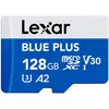 Image de Lexar Blue Plus MicroSD Card 128GB (128 Go, microSDXC, U3, UHS-I), Carte mémoire, Bleu