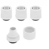 Image de CORSAIR Hydro X Series XF Compression Fitting - Raccord pour système de refroidissement par liquide - blanc (pack de 4)