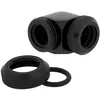 Image de CORSAIR Hydro X Series XF Hardline 90° 12mm OD - Raccord coudé pour système de refroidissement liquide - noir (pack de 2)