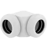 Image de CORSAIR Hydro X Series XF Hardline 90° 12mm OD - Raccord coudé pour système de refroidissement liquide - blanc (pack de 2)