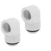 Image de CORSAIR Hydro X Series 90° Rotary Adapter - Raccord pour système de refroidissement par liquide - blanc (pack de 2)