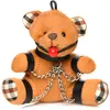 Image de Master Series, Unisexe, Porte-clés, Geknebelter Teddybär Schlüsselanhänger, Marron, Orange