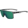 Image de Tifosi, Unisexe, Lunettes de sport, Sanctum Polarized Kristallrauchbrille (Frêne Cristal, Fumée, Miroir Vert), Vert, Noir, Transparent