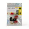 Image de Pack de 4 fiches banane clipsable Speaker Snap Noir et Rouge