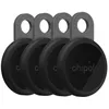 Image de Balise connectée Chipolo LOOP Pack de 4 Noir IP67 Bluetooth USB-C