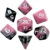 Image de FanRoll Mini Würfel Set Pink/Black with White Numbers (7)