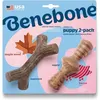 Image de Benebone Puppy Lot De 2 Jouets A Mâcher Pour Chiots Durables Saveur Bacon, Bois D'Érable Véritable