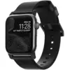 Image de Nomad Bracelet moderne noir/métal (44 mm, Acier inoxydable, Cuir), Sangles de montre, Noir